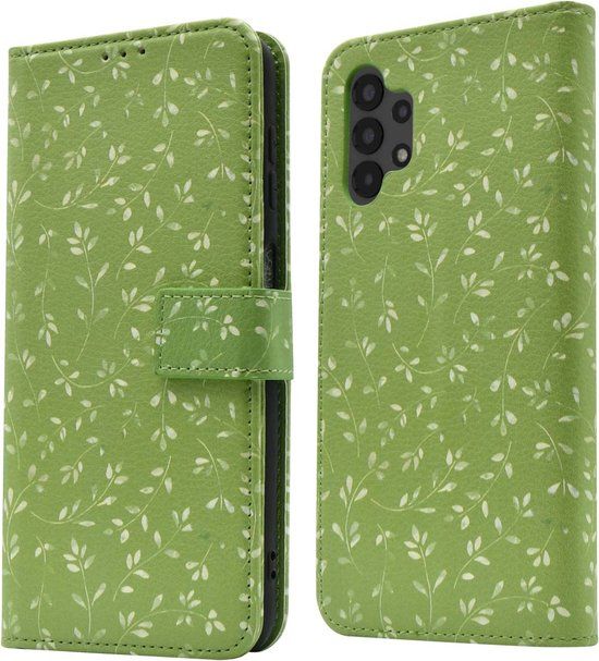 iMoshion Book Case for Samsung Galaxy A13 (4G) - Green Flowers