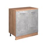 Vicco Keukenkast voor schuine wand R-Line, Beton, 80 cm zonder schuine kant met 2 deuren
