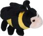 Cornelissen Pluche bijen knuffel - 13 cm - insect - knuffeldier - speelgoed - voor kinderen - kraalogen