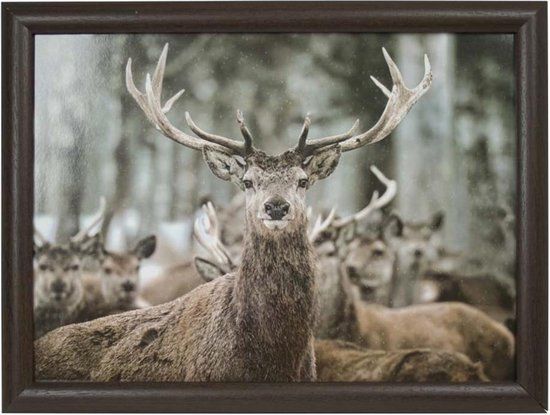 Mars & More Laptray - Schootkussen - Winter Hert - 33x43cm