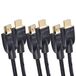 Amazon Basics 3-pack HDMI-kabel, 18Gbps high-speed, 4K@60Hz, 2160p, Ethernet ready, 1,8 m, zwart