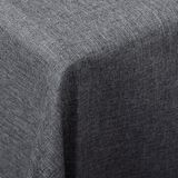 Woltu TD3042gr Tafelkleed Rechthoekig in polyester, Tafelkleed waterafstotend 135x200cm, Grijs