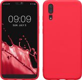 kwmobile telefoonhoesje geschikt voor Huawei P20 - Back cover in neon roze