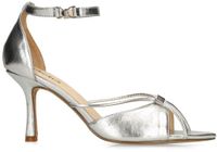 Sacha - Dames - Zilveren sandalen met hak - Maat 40