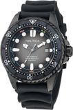 Nautica Nct Sea Dive Automatisch Horloge Zwart Staal/Siliconen 47mm