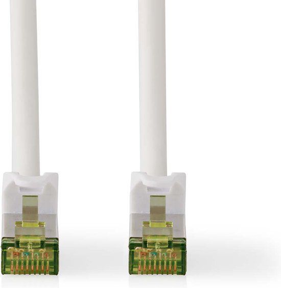 Nedis CAT7 Netwerkkabel - S/FTP - RJ45 Male - RJ45 Male - 0.50 m - Snagless - Rond - LSZH - Wit