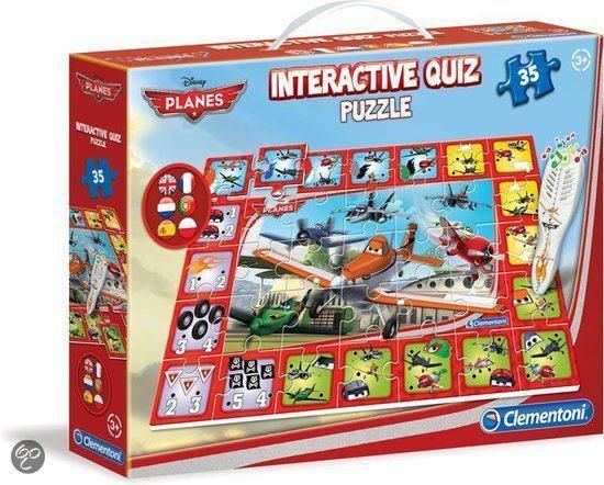 Clementoni Planes Interactieve Quiz Puzzel - Rood