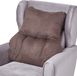 Homescapes Rugkussen bruin – rugkussen 68 x 58 cm met velours bekleding