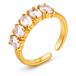 Cilla Jewels Dames ring Goudkleurig edelstaal Zirkonia