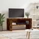 Maison Exclusive - meuble TV, placage chêne fumé, 80x40x40 cm, panneau de fibres de bois