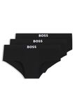 BOSS pour homme. 50546561 3 paquets de slips avec logo à la taille noir (XS), Homewear, Coton