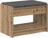 vidaXL Hallenbank Artisan Eik 63 x 38 x 45 cm