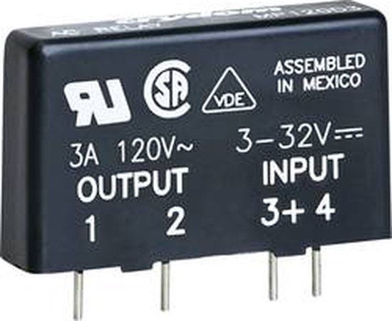 Crydom Halfgeleiderrelais MP240D4 4 A Schakelspanning (max.): 280 V/AC Schakelend bij overbelasting 1 stuk(s)