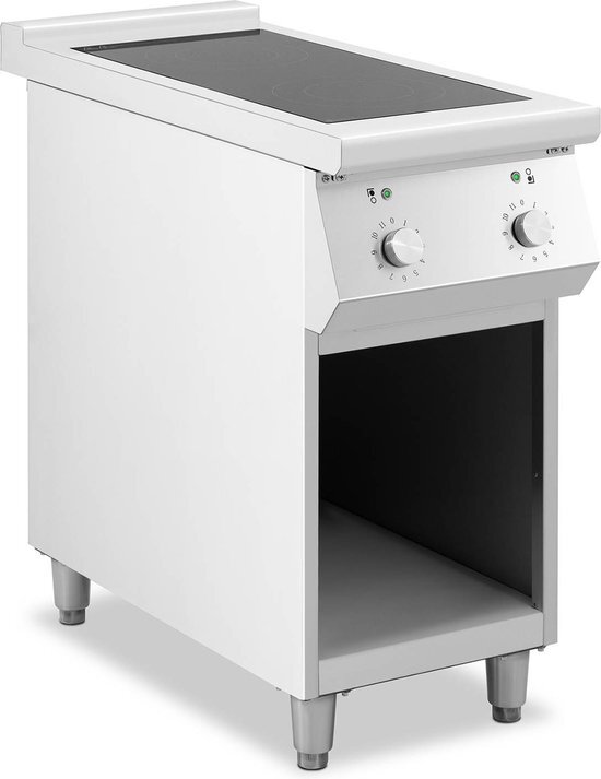 Royal Catering Inductiekookplaat - 8500 W - 2 kookplaten - 260 °C - Opbergruimte -