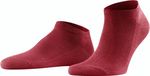 FALKE Family kort eenkleurig katoen sneakersokken enkelsokken heren rood - maat 39-42