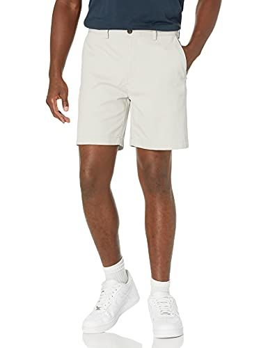 Amazon Essentials Klassieke pasvorm 7" Short Casual - Zilver - W42"