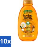 Garnier 10 flacons de shampooing Loving Blends, à l'huile d'argan et à l'huile de camélia, pour cheveux secs et ternes, 300 ml. Pack économique de 10 pièces