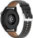 By Qubix Qubix Garmin Venu 4 45mm Luxe Leren Bandje Zwart Smartwatch Bandje 22mm