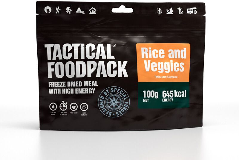 Tactical Foodpack Freeze Dried Meal 100g, Rice and Veggies