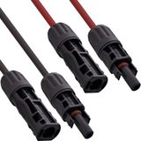 InLine 95605 Middenspanningskabel 6 mm² 5 m Rood, Zwart