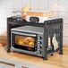 Merkloos Uitbreidbaar Magnetronrek voor Keuken - Multifunctionele Organizer met 10 Haken