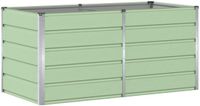vidaXL Plantenbak Groen Staal 160 x 80 x 75 cm