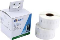 G&G Etiketten Compatibel vervangt DYMO 99012, S0722400 36 x 89 mm Thermisch papier Wit 520 stuk(s) Permanent hechtend A