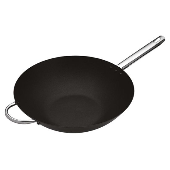 Masterclass Kitchencraft Wokpan Carbonstalen wok non-stick 35.5cm