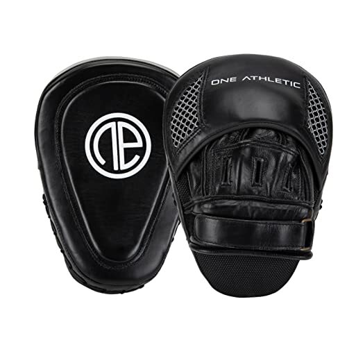 One Athletic One Athletic Gebogen Focus Mitts, Zwart