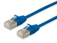 Equip 606133 netwerkkabel Blauw 0,5 m Cat6a F/FTP Plat