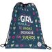 Grafoplás 37610543 kinderrugzak Sé Tun, Girl, vetersluiting, buitenvak, 36 x 47 cm, Blauw, M, casual