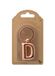 IF Metalen Letter Sleutelhanger Gepersonaliseerde Alfabet Letters - Rose Goud - D