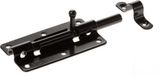 Schuifslot - staal verzinkt - zwart - schuifgrendel - 5 x 10 cm - profielrolschuiven / poortslot / hekgrendel