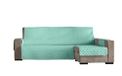 Estoralis Eden hoes voor Chaisse Longue, gestoffeerd, modern design, turquoise, chaisse longue 290 cm, hoekdeel rechts, stofgrootte 290 x 255 cm