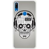 P Smart Z Skull Music bedrukt siliconen hoesje