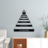 Stijlvol zwart decoratief metalen wandaccessoire, 67 x 70 cm