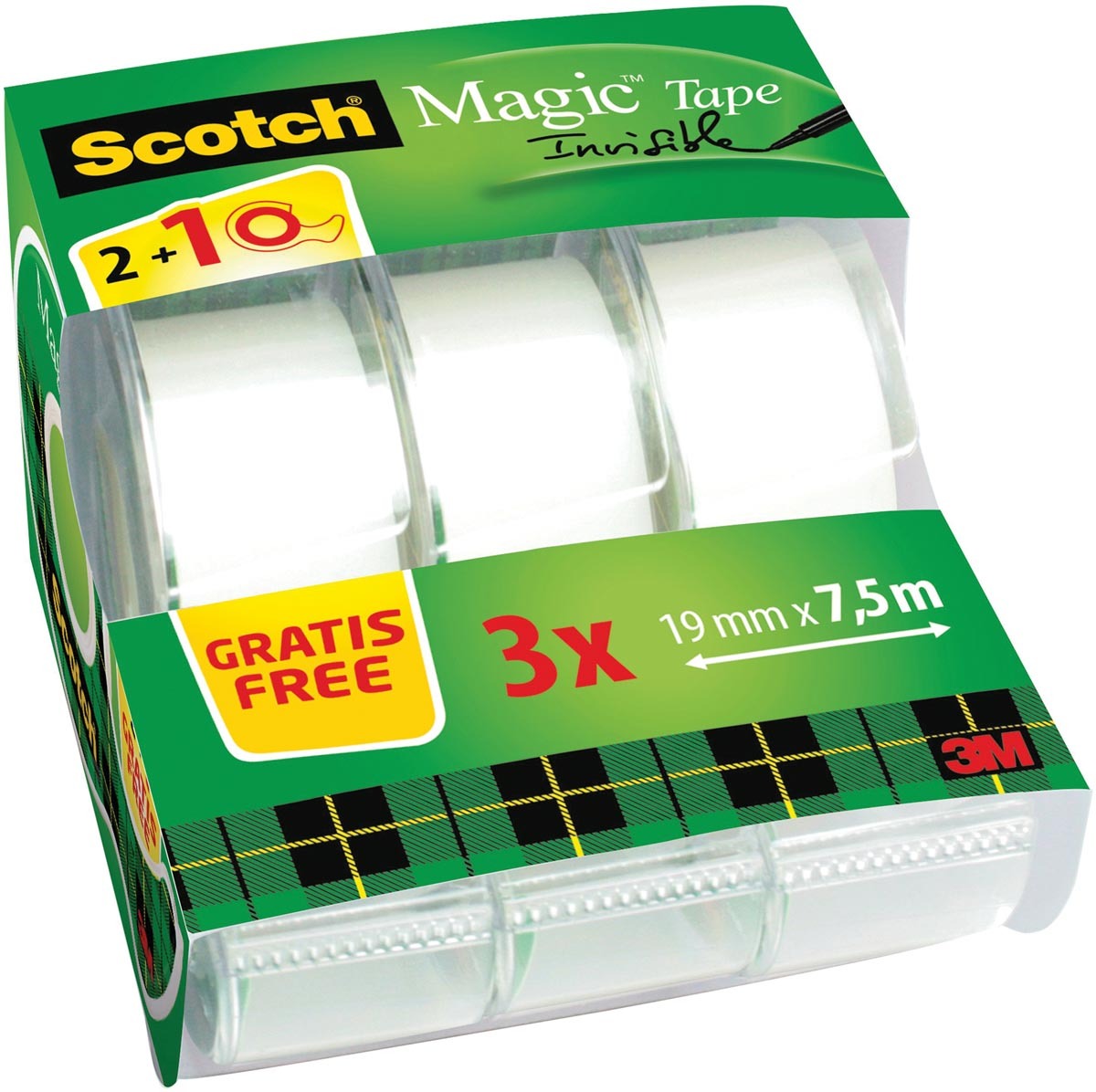 Scotch Onzichtbaar plakband magic 810 19 mmx 7