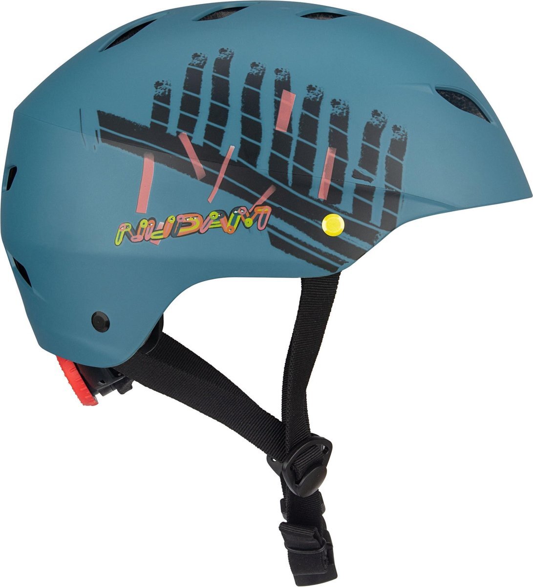 Nijdam Skate helm - Sidewalk Sentinel - Blauw/Zwart - L