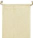 Jassz 60x Canvas opbergzakjes met koord 10 x 14 cm - Beige