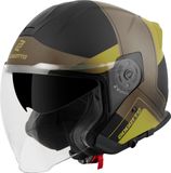 Bogotto H586 City-B Zwart Bruin Goud Jethelm - Helm