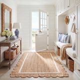 Safavieh Natuurvezeltapijt Natural Fiber Collection, korte pool, natuur en ivoor, 120 x 180 cm