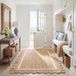 Safavieh Natuurvezeltapijt Natural Fiber Collection, korte pool, natuur en ivoor, 120 x 180 cm