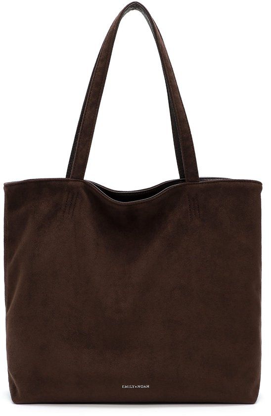 Emily & Noah Shopper E&N Eva Suede (65173) - Dames handtassen - brown 200