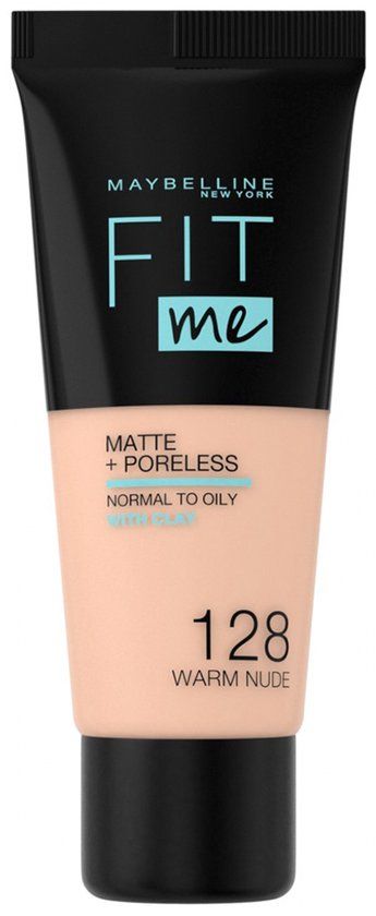 Maybelline Fit Me Matte + Poreless Foundation - 128 Warm Nude - 30ml
