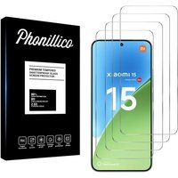 Xiaomi 15 (6,36 inch scherm) 4x Clear Tempered Glass Screen Protector with Cleaning Wipes