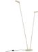 QAZQA thomas - Moderne Vloerlamp | Staande Lamp - 2 lichts - H 148 cm - Beige - Woonkamer