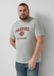 s.Oliver T-shirt met college artwork voor heren, maat 5XL, grijs gemêleerd