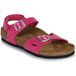 BIRKENSTOCK Platte sandalen Rio AS Kids BF Patent Fuchsia Tulip