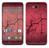 Royal Muurtattoo RS. 97377 zelfklevend voor Wiko Slide met motief scheuren rood