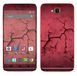 Royal Muurtattoo RS. 97377 zelfklevend voor Wiko Slide met motief scheuren rood